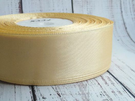 Лента атласная 2,5 см. №8371. Медово-кофейный