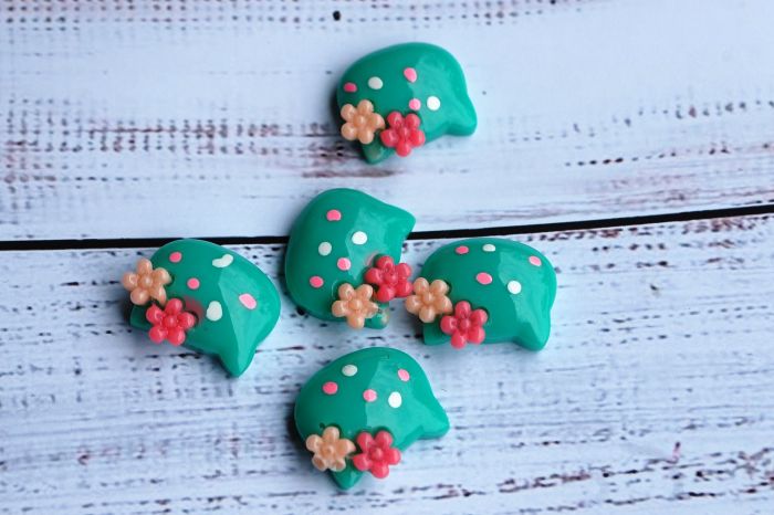 Серединка Hello Kitty. Бірюзова. Розмір 2*1,6 см