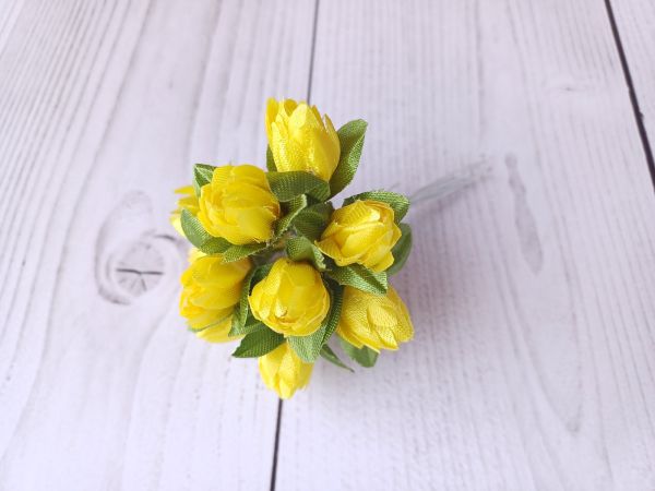 Тюльпани 2 см Жовті 10шт