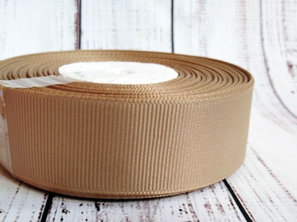 Стрічка репсова 25 мм №203 Кавова 1 м
