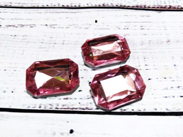 Стрази. 13*18 мм. Рожевий