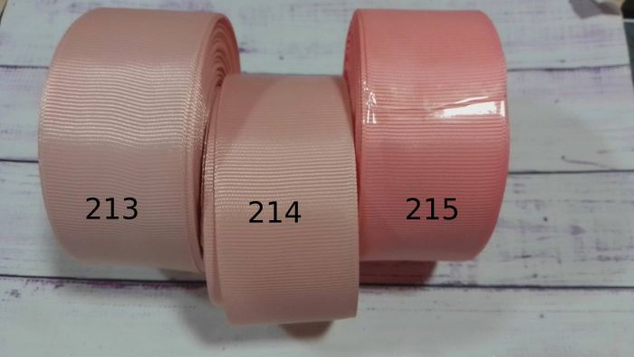 Стрічка репсова 40 мм №215 Персик 1 м