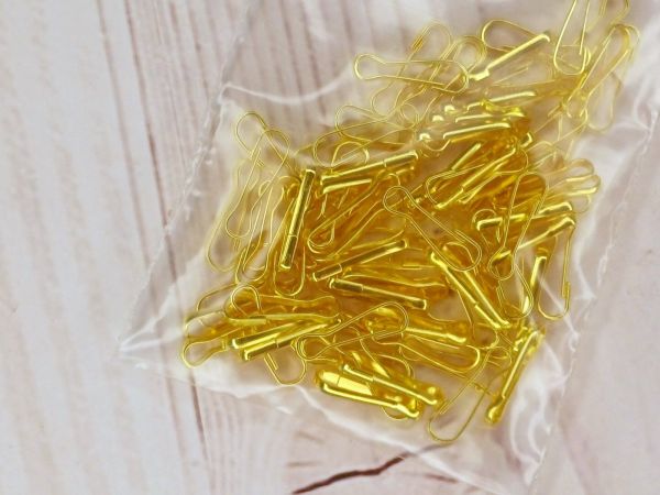 Карабін петля 12*3 мм Золотистий 1 шт