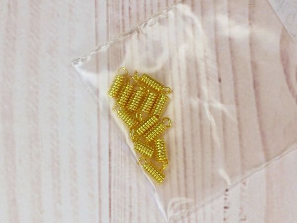 Кінцевик пружинка 8*2 мм Золотистий 10 шт