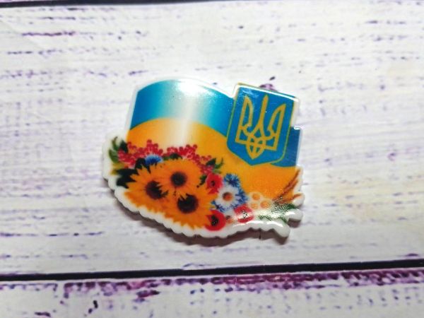 Планер 35*27 мм Прапор з квітами 1 шт
