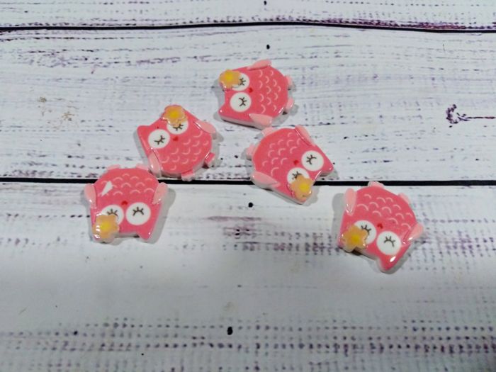 Серединка Совушка. Размер 2,1*2 см
