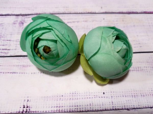 Ранункулюс. Бирюзовый 4 см