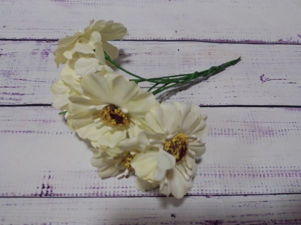 Дикий мак новий. Кремовий 4,5 см. 6 шт