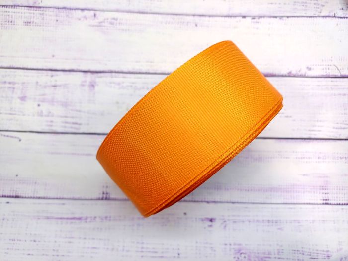 Стрічка репсова 4 см. Помаранчова