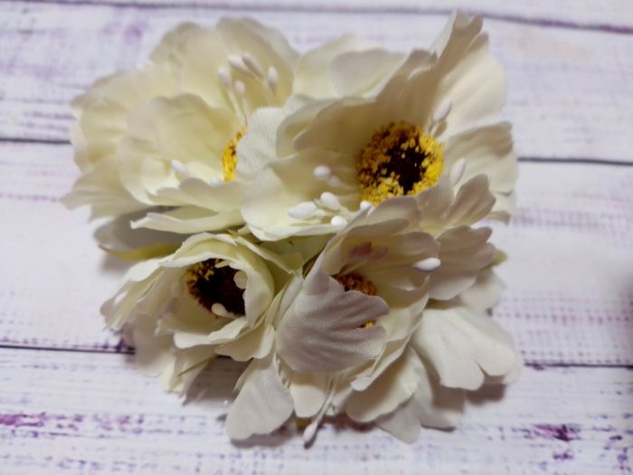 Дикий мак. Молочний. 4,5 см. 6 шт