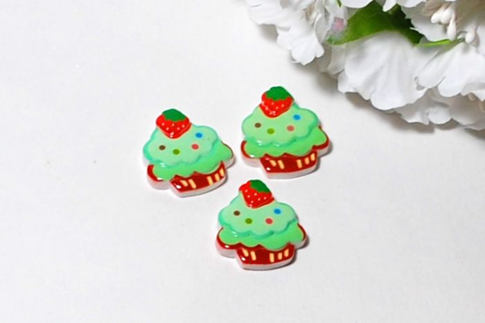 Серединка "Тортик". 2,1 см. Салатовый