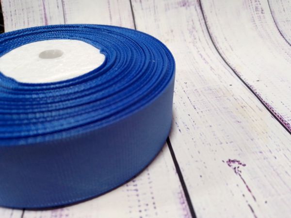 Стрічка репсова 25 мм Волошковий 1 м