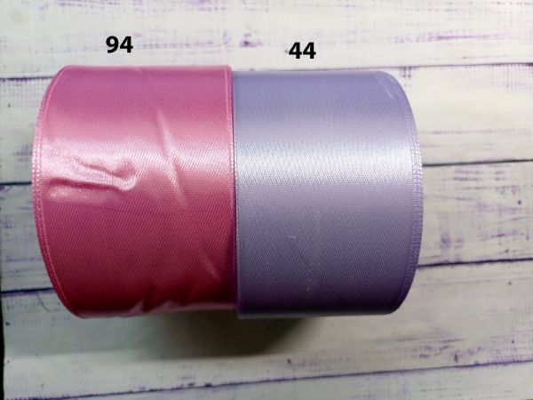 Стрічка атласна 5 см. №44 Бузковий. Моток 22,5 м