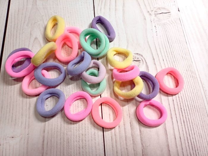 Резинка для волосся, безшовна, Candy 2,7 см,10 шт